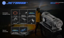 JETBeam HR30 Rechargeable Headlamp/Flashlight (950 Lumens, 120 Metres) -Outdoor Equipment Store HR 30 15