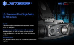 JETBeam HR30 Rechargeable Headlamp/Flashlight (950 Lumens, 120 Metres) -Outdoor Equipment Store HR30 3