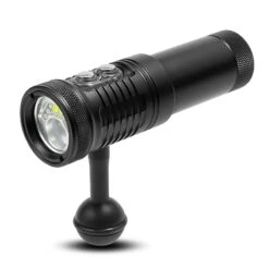 Hi-Max V17 Professional Diving Photo/Video Torch -2200 Lumens (Auto Flash LED And White/Red UV Light)