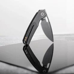 Vosteed Psyop - 3.32" Black Elmax Blade, Black Patterned Titanium Handle, Top Liner Lock - A2201 -Outdoor Equipment Store IARorodx7giwnx4XkQ6r5yW8UOfeTt metacHN5b3AtQTIyMDFfMTBfYTYzYjBiYjktMDQ1NC00N2ViLWE2NmQtM2VjMWJiNTBhZDY3LndlYnA3D