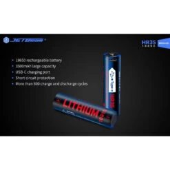 JETBeam 18650 Type-C Rechargeable 3500mAh Li-ion Battery, Protected - HR35 -Outdoor Equipment Store IoQzonirryfGrdddgmviSgbydo4LLZ metaSFIzNS4uLmpwZWc3D