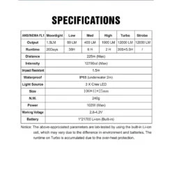 Lumintop MOONBOX Rechargeable Flashlight (12,000 Lumens, 225 Metres) -Outdoor Equipment Store Jsn6fQmDBlJKgwYShi6CJupvF3xzmR metabW9vbmJveDo6Oi53ZWJw