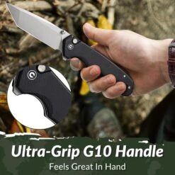 CIVIVI Button Lock Brazen, Black G10 Handle, Stonewashed 14C28N Tanto Blade, C19059C-1 -Outdoor Equipment Store JsyJWcEVuvr0Oq5NvMU4Nt6uDLQdkj metaQnV0dG9uIExvY2sgQnJhemVuIEMxOTA1OUMtMV83LndlYnA3D