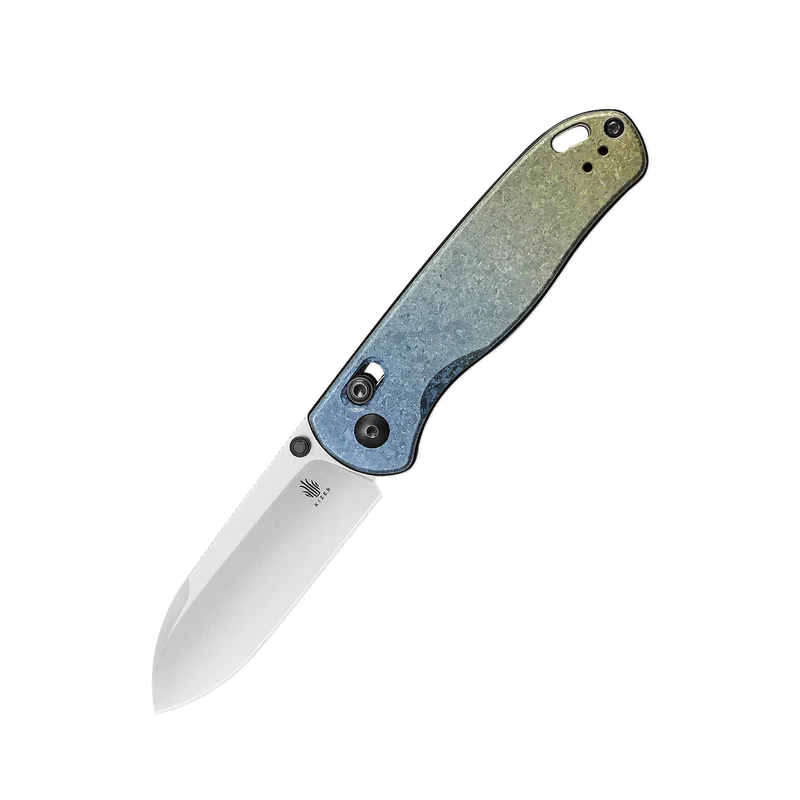Kizer Drop Bear - 2.97" Stonewash LC200N Blade, Clutch Lock, Gradient Snowflake Titanium Handles, Ki3619A3 3 Kizer Drop Bear - 2.97" Stonewash LC200N Blade, Clutch Lock, Gradient Snowflake Titanium Handles, Ki3619A3