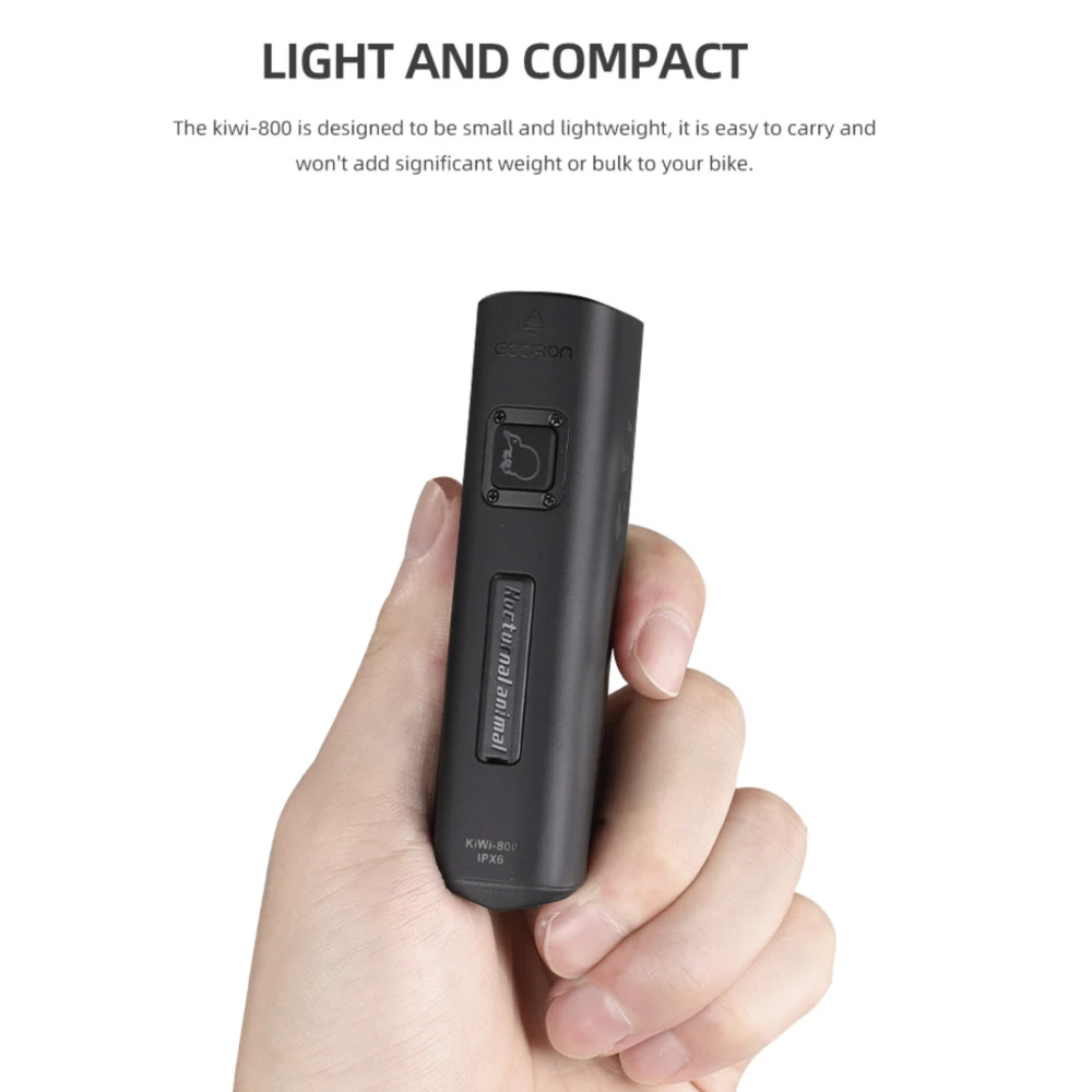 Gaciron KIWI-800 Rechargeable Anti-Glare Front Bicycle Light (800 Lumens) 5 Gaciron KIWI-800 Rechargeable Anti-Glare Front Bicycle Light (800 Lumens) - Image 3