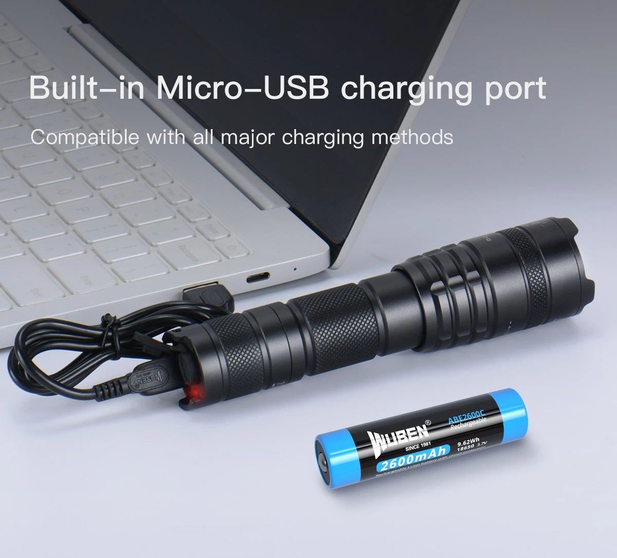 WUBEN LT35 Pro Zoomable And Rechargeable Flashlight - 1200 Lumens 9 WUBEN LT35 Pro Zoomable And Rechargeable Flashlight - 1200 Lumens - Image 7