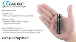 Eagtac D25A UV Clicky MKII Pocket Light (365nm) -Outdoor Equipment Store LXL1RYsv20M0kQsFHbDyR27KDWPPUF metaRWFnbGVUYWMgRDI1QSBDbGlja3kgTWtJSSBVViAzNjVubSBQb2NrZXQgVG9yY2gtMTU5NjI3D