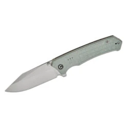 CIVIVI Tacticorix C23055-3, 3.7" Satin Nitro-V Clip Point Blade, Milled Shredded Grey G10 Handles, Liner Lock