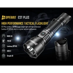 SPERAS EST PLUS Rechargeable Long Range Light (1600 Lumens, 726 Metres) -Outdoor Equipment Store LtUlogDJHr27qbLplS50bOxitWTQCB metaRVNUIFBMVVMucG5n