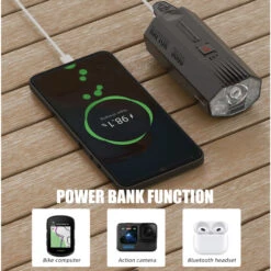 Gaciron Raptor-3000 Ultra Bright Rechargeable Front Bicycle Light With Wireless Remote Switch (3000 Lumens) -Outdoor Equipment Store LwsHXtmPSOJlElGI8gFY70XKoAJtSt metaUmFwdG9yIDMwMDAgcG93ZXIgYmFuayBmdW5jdGlvbi5wbmc3D