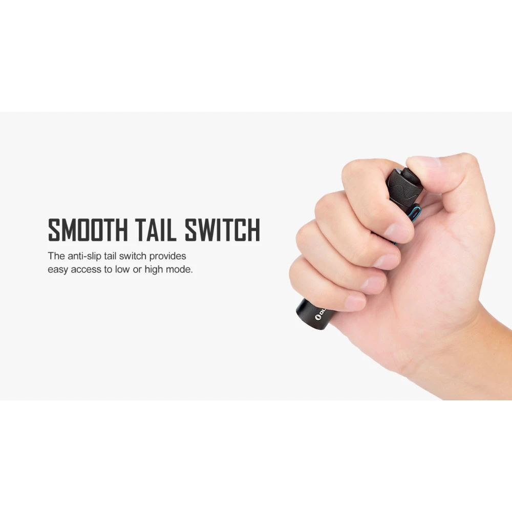 Olight I5R EOS Pocket Torch With Tail Switch And Rechargeable Battery - 350 Lumens, 64 Metres 5 Olight I5R EOS Pocket Torch With Tail Switch And Rechargeable Battery - 350 Lumens, 64 Metres - Image 3