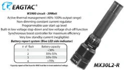 Eagtac MX30L2-R Rechargeable Security Torch (4500 Lumens, 492 Metres) 28 Eagtac MX30L2-R Rechargeable Security Torch (4500 Lumens, 492 Metres) -Outdoor Equipment Store MX30L2 R 4