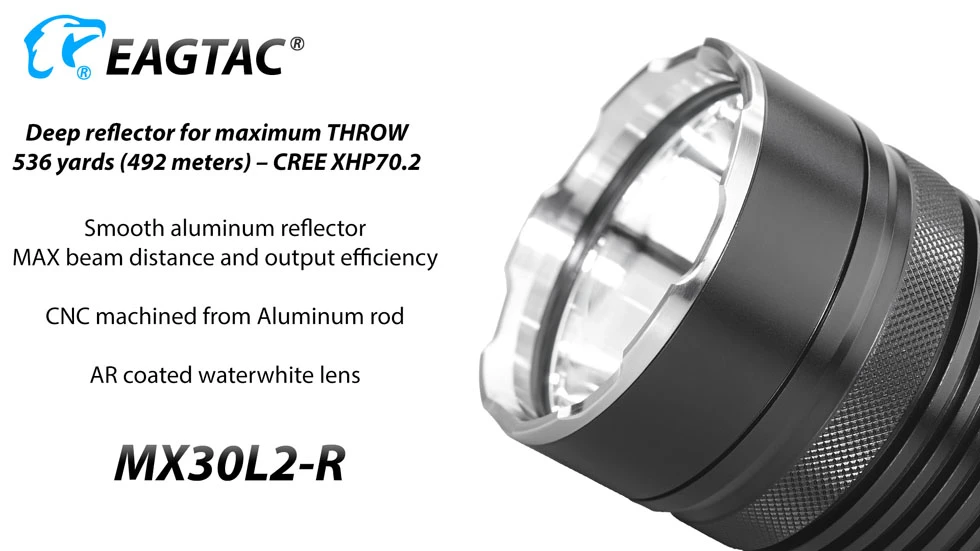 Eagtac MX30L2-R Rechargeable Security Torch (4500 Lumens, 492 Metres) 15 Eagtac MX30L2-R Rechargeable Security Torch (4500 Lumens, 492 Metres) - Image 13