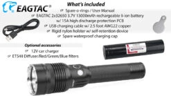 Eagtac MX30L2-R Rechargeable Security Torch (4500 Lumens, 492 Metres) 31 Eagtac MX30L2-R Rechargeable Security Torch (4500 Lumens, 492 Metres) -Outdoor Equipment Store MX30L2 R 8