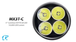 Eagtac MX3T-C USB-C Rechargeable Compact Searchlight/Power Bank (10000 Lumens, 531 Metres) -Outdoor Equipment Store MX3T C 1