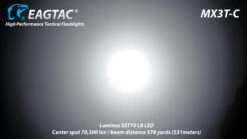 Eagtac MX3T-C USB-C Rechargeable Compact Searchlight/Power Bank (10000 Lumens, 531 Metres) -Outdoor Equipment Store MX3T C 7