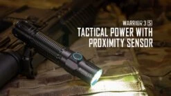Olight Warrior 3S Rechargeable Tactical Flashlight With Proximity Sensor (2300 Lumens, 300 Metres) -Outdoor Equipment Store MraLproeOJBbPgYiITuNBLSjoLAOBi metad2FycmlvciAzUy5qcGVn