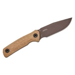 Zero Tolerance 0004 - Fixed Blade Knife 4.2" Dark Bronze Cerakote CPM-CruWear Blade, Natural Canvas Micarta Handles, Adjustable Leather Belt Pouch -Outdoor Equipment Store MuZRyNRSvx2eA8vYs4eNbSTdQU8i0X metaWlQwMDA0XzQuanBn