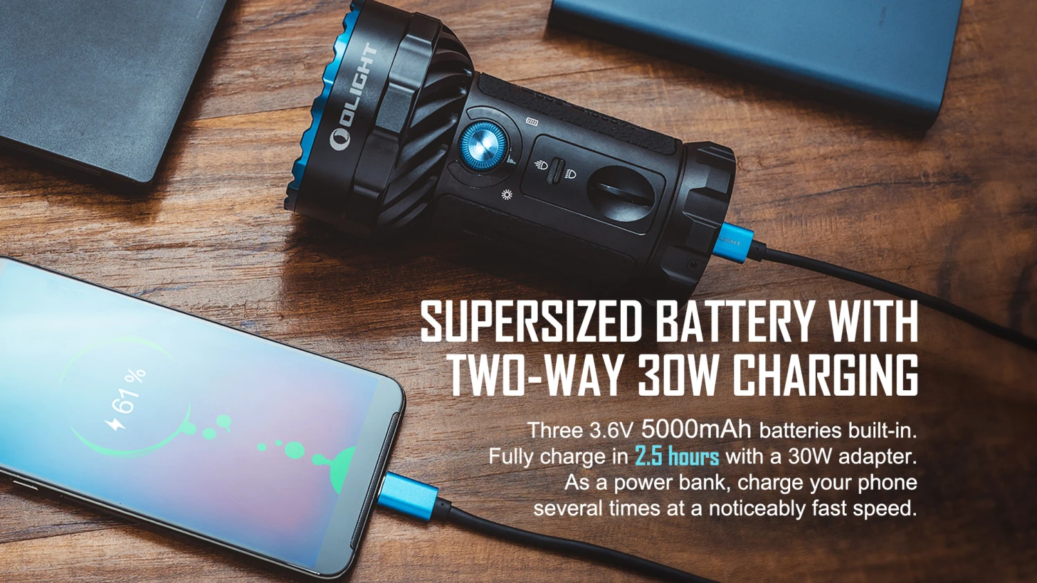 Olight Marauder 2 Rechargeable Searchlight (14000 Lumens, 800 Metres) 9 Olight Marauder 2 Rechargeable Searchlight (14000 Lumens, 800 Metres) - Image 7