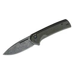 CIVIVI Conspirator, Dark Green Micarta With 3.48" Damascus Drop Point Blade, C21006-DS1