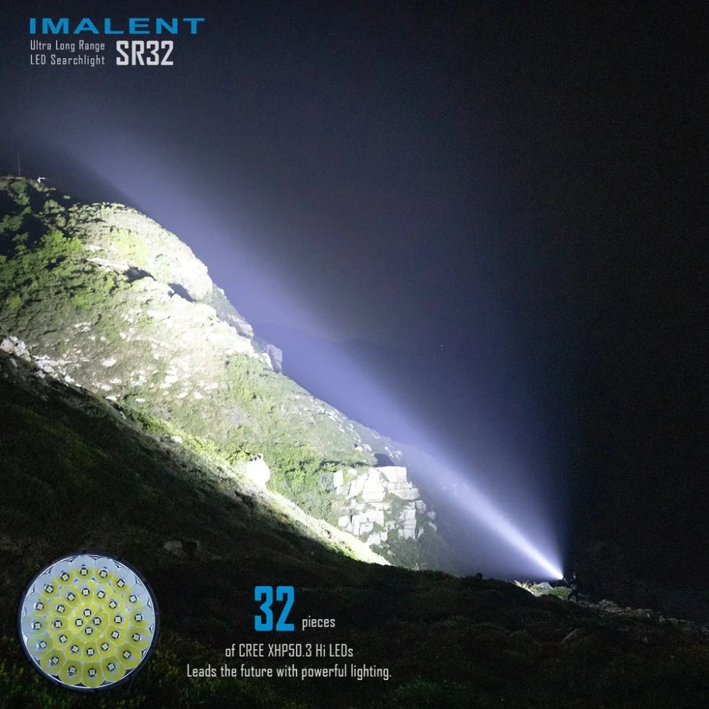 Imalent SR32 Super Bright Rechargeable Searchlight (120,000 Lumens, 2080 Metres) 7 Imalent SR32 Super Bright Rechargeable Searchlight (120,000 Lumens, 2080 Metres) - Image 5