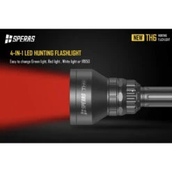 SPERAS TH6 Rechargeable 4-in-1 Zoomable Hunting Torch Kit - 600 Lumens, 1173 Metres -Outdoor Equipment Store PyYEXcU8xzbK8Q0014ptizaDGZS6b4 metaVEg2IFJlZCBsaWdodC5wbmc3D