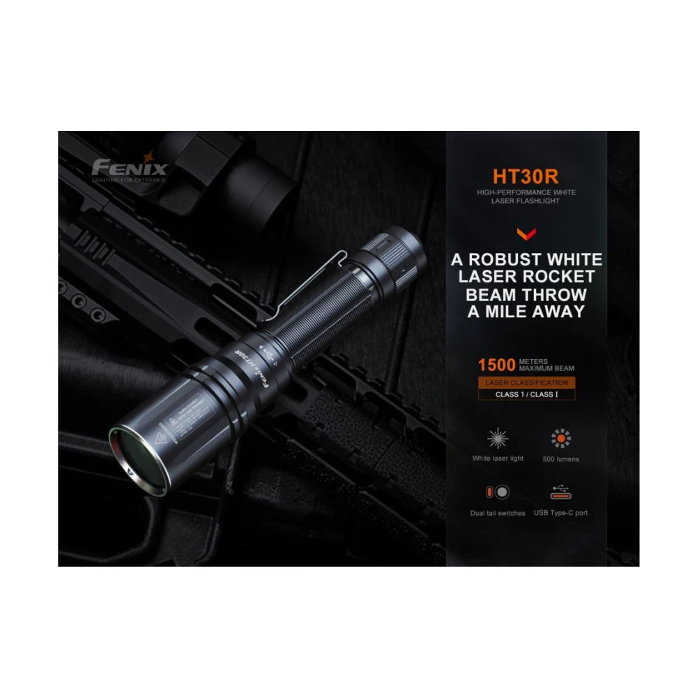 Fenix HT30R - Rechargeable White Laser LEP Torch - 1.5km Throw 19 Fenix HT30R - Rechargeable White Laser LEP Torch - 1.5km Throw - Image 17