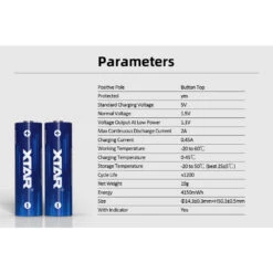 XTAR AA Lithium 4150mWh/2500mAh Battery With Low Voltage Indicator - 4 Pack -Outdoor Equipment Store QK39UurzIDxshPJ0wqybWAGTjzbAv5 metaNHggQUE6Oi5qcGVn