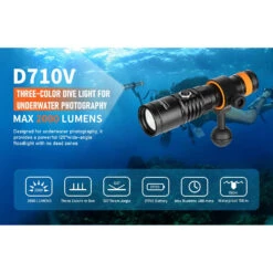 OrcaTorch D710V Three-Colour Video Dive Light - White, Red And UV LEDs -Outdoor Equipment Store Qzv4sUXNHhDdqJ35jYqR1jdMzplVYg metaRDcxMFY6LmpwZWc3D