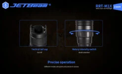 JETBeam RRT-M1X White Laser Flashlight- 2300 Metres -Outdoor Equipment Store RRT M1X 2