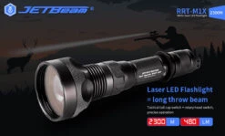 JETBeam RRT-M1X White Laser Flashlight- 2300 Metres -Outdoor Equipment Store RRT M1X