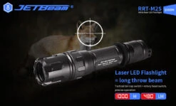 JETBeam Raptor RRT-M2S White Laser Flashlight - 1000 Metres -Outdoor Equipment Store RRT M2S