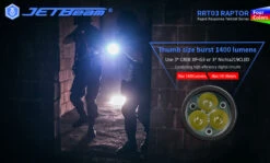 JETBeam RRT03 Raptor - Red, Green, Blue, White LED Torch - 1400 Lumens -Outdoor Equipment Store RRT03 3