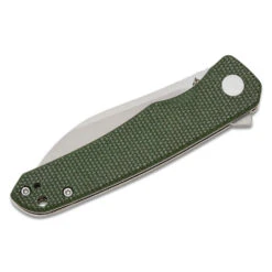 QSP Otter - Stonewashed 14C28N Modified Sheepsfoot Blade, Green Canvas Micarta Handles, QS140-E1 -Outdoor Equipment Store ReqqKrnCAhUgKOgAs8fWtU0xJ3P2A0 metaUVMxNDAtRTFfMy5qcGVn