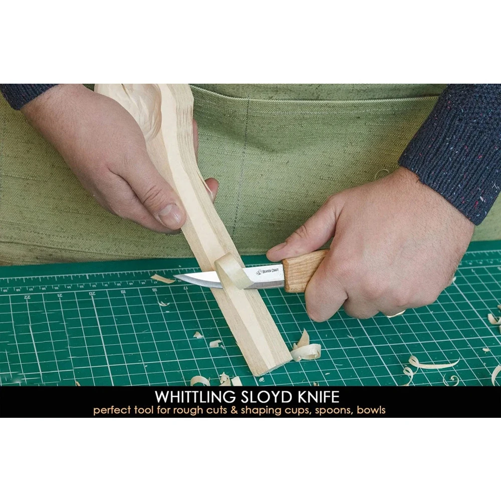 BeaverCraft Right-Handed Spoon Carving Kit With Detail Knife - S13 7 BeaverCraft Right-Handed Spoon Carving Kit With Detail Knife - S13 - Image 5