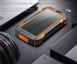 Outdoor Solar Power Bank With Flashlight - 30,000mAh 15 Outdoor Solar Power Bank With Flashlight - 30,000mAh -Outdoor Equipment Store SC26 2