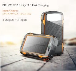 Outdoor Solar Power Bank With Flashlight - 30,000mAh 17 Outdoor Solar Power Bank With Flashlight - 30,000mAh -Outdoor Equipment Store SC26 6
