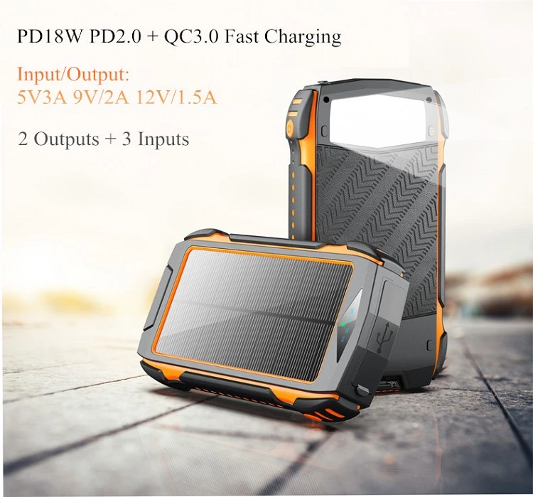 Outdoor Solar Power Bank With Flashlight - 30,000mAh 10 Outdoor Solar Power Bank With Flashlight - 30,000mAh - Image 8