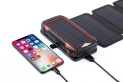 Folding Solar Panels For Use Alone Or With Outdoor Solar Power Bank - 4 Panels -Outdoor Equipment Store SC26 Folding panel attachment
