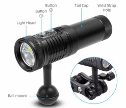 Hi-Max V17 Professional Diving Photo/Video Torch -2200 Lumens (Auto Flash LED And White/Red UV Light) -Outdoor Equipment Store Screen Shot 2019 07 02 at 11.18.44 am