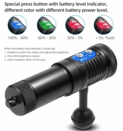 Hi-Max V17 Professional Diving Photo/Video Torch -2200 Lumens (Auto Flash LED And White/Red UV Light) -Outdoor Equipment Store Screen Shot 2019 07 02 at 11.20.51 am