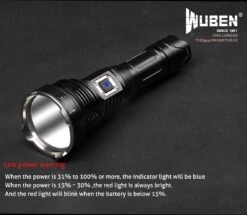 WUBEN T102 Pro USB-C Rechargeable Searchlight - 3500 Lumens -Outdoor Equipment Store T102pro 11