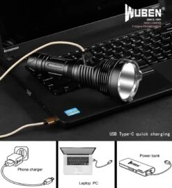 WUBEN T102 Pro USB-C Rechargeable Searchlight - 3500 Lumens -Outdoor Equipment Store T102pro 13