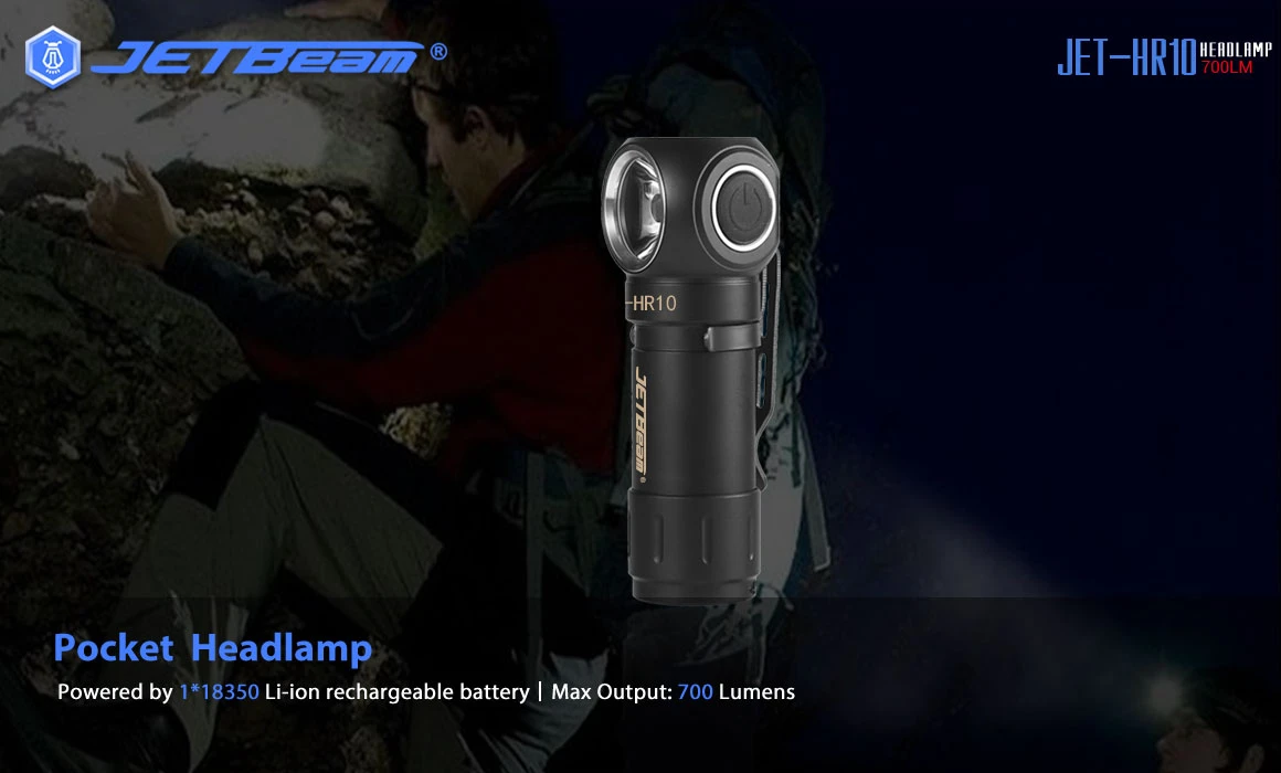 JETBeam HR10 Rechargeable Right Angle Torch/Headlamp (700 Lumens,150 Lumen) 19 JETBeam HR10 Rechargeable Right Angle Torch/Headlamp (700 Lumens,150 Lumen) - Image 17