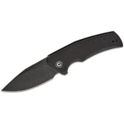 CIVIVI Regulatron, 2.98" Black Stonewashed Nitro-V Blade, Black G10 Handles, Liner Lock, Reversible Clip, C23006-1