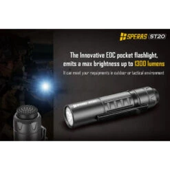 SPERAS ST20 Compact EDC Pocket Light (1300 Lumens, 175 Metres) -Outdoor Equipment Store UF7ljoNgfW80eEU3PVY6lfEkv7395J metaU1QyMC0xLmpwZWc3D
