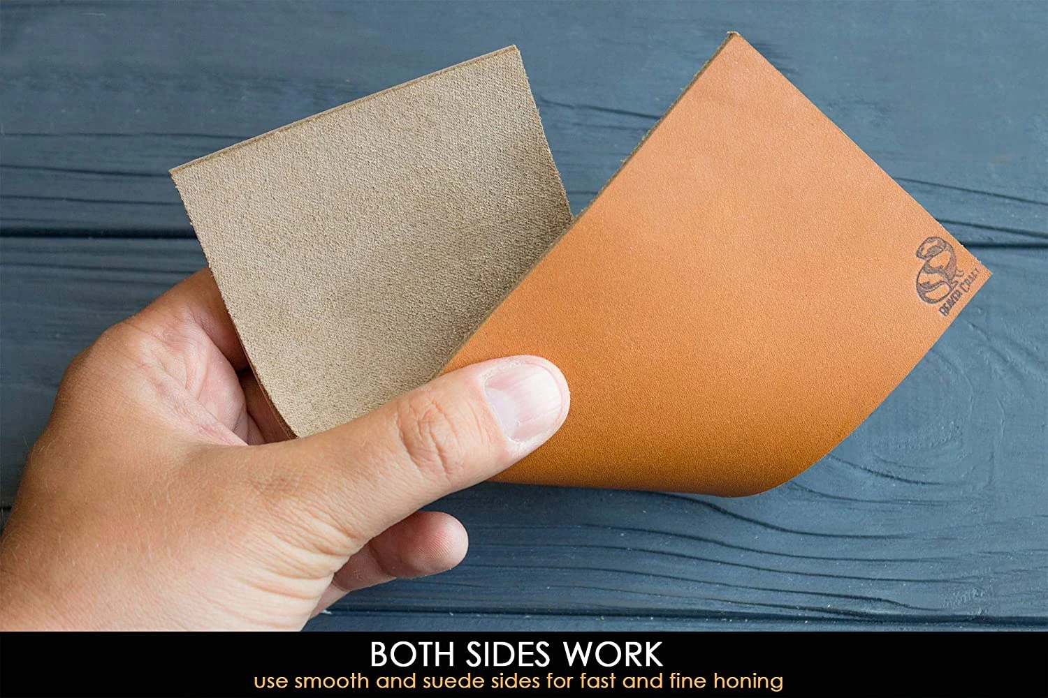 BeaverCraft Leather Strop With Polishing Compound - LS2P1 6 BeaverCraft Leather Strop With Polishing Compound - LS2P1 - Image 4