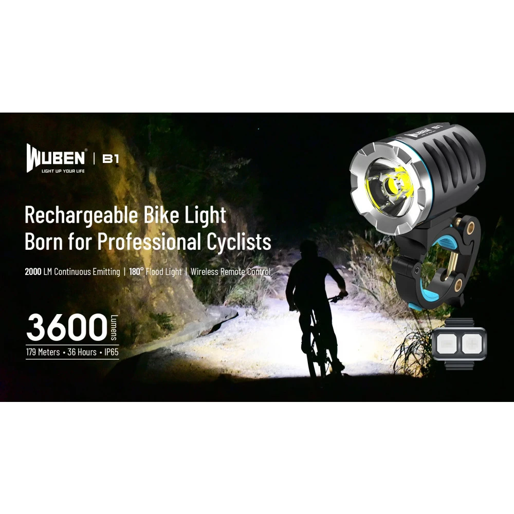Wuben B1 Rechargeable Bike Light (3600 Lumen) 5 Wuben B1 Rechargeable Bike Light (3600 Lumen) - Image 3