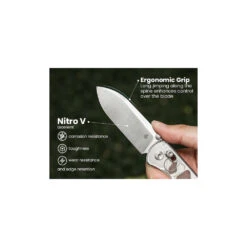 Kizer Vanguard Drop Bear V3619A1 - 2.97" Satin Nitro-V Blade, Clutch Lock, Transparent Acrylic Handles -Outdoor Equipment Store VtY72eo8UHzBci7X4DF1JWqlorW5YT metaVjM2MTlBMT09LmpwZWc3D