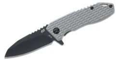 Schrade Delta Class Tenacity - Grey Aluminium With 2.5" Black AUS-10 Blade 1159313